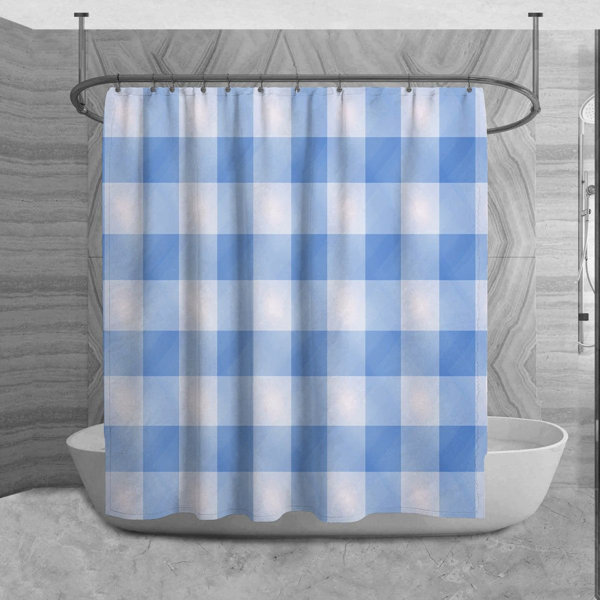 Bless international Sayde Gingham Shower Curtain Wayfair